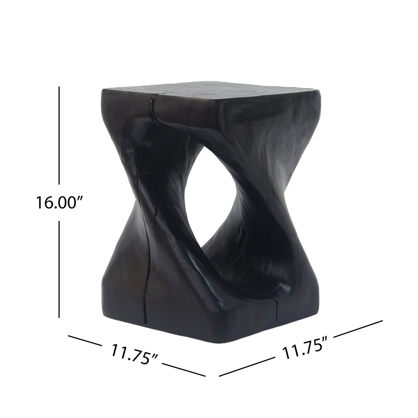 Twist Shape Side Table Noble House