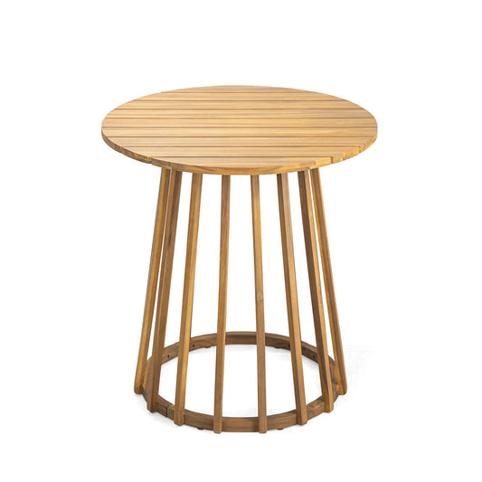Outdoor Round Top Dining Table, Round Bistro Table - Teak Noble House