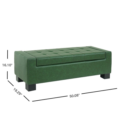 Tufted Storage Ottoman Bench Noble House