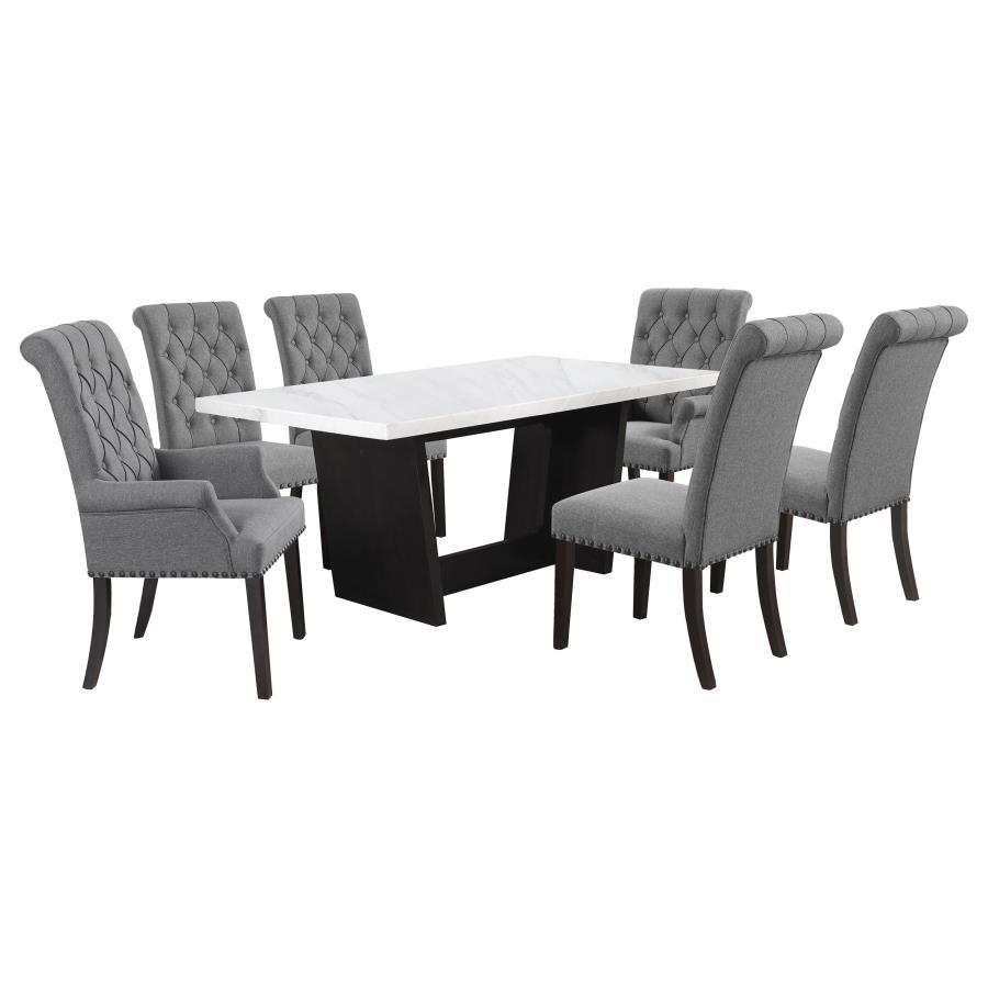 Sherry - Rectangular Marble Top Dining Table Set CoasterElevations