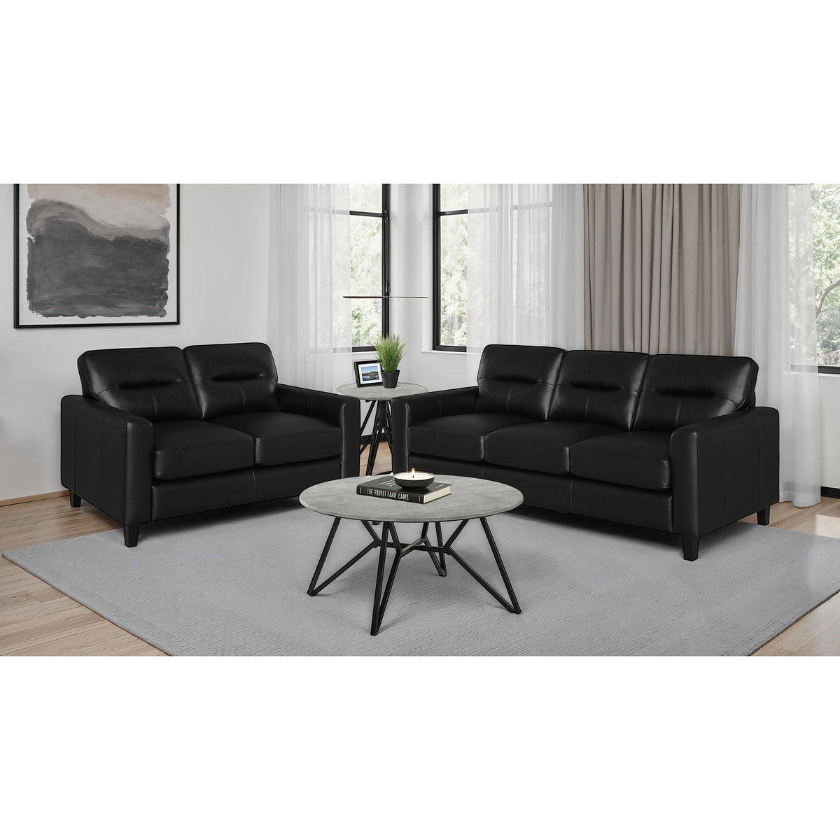 Remington - Sofa Set With Track Arms Furniture Max