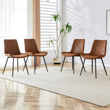 Modern Medieval Style Restaurant Cushioned Chairs With Suede Backrests Home Essentials