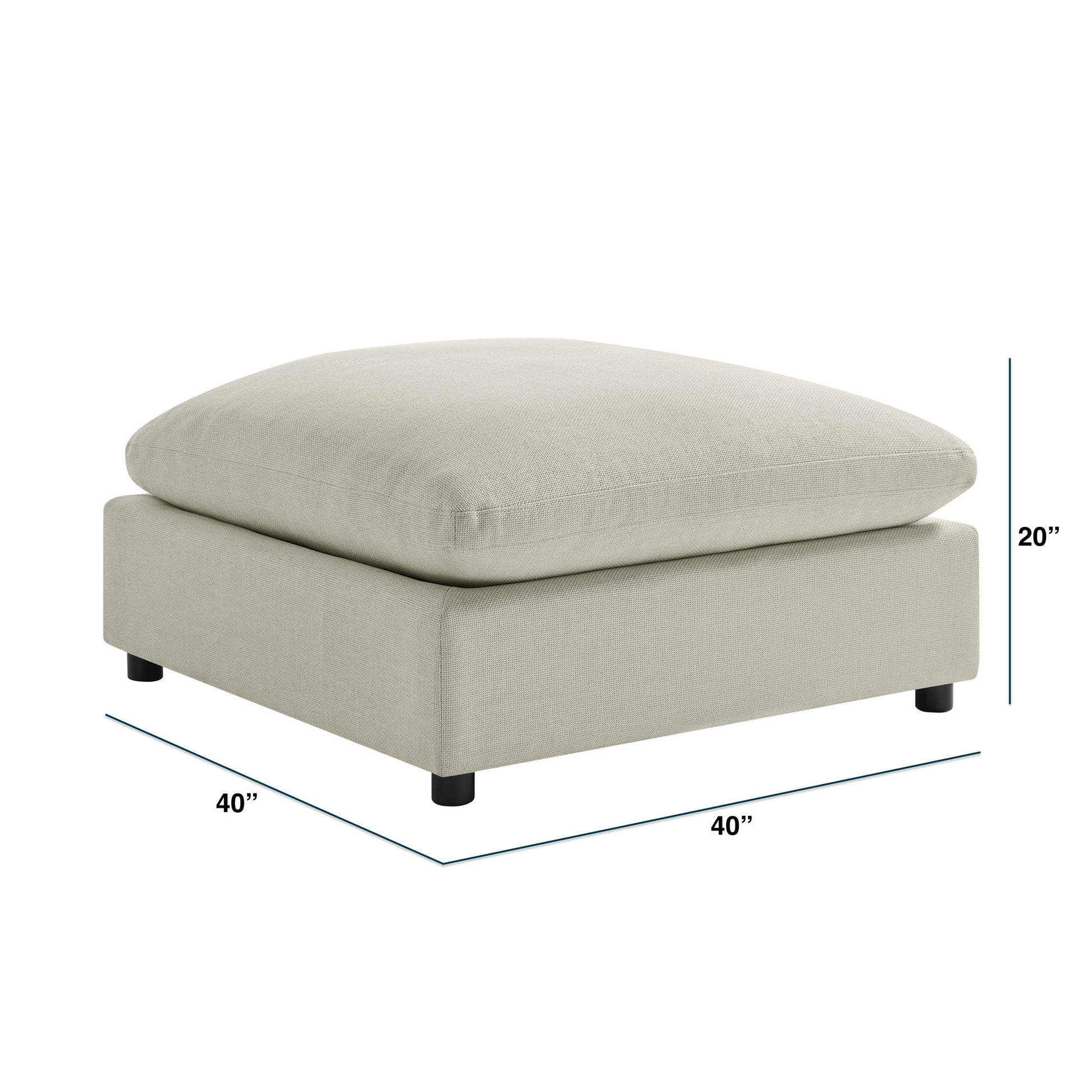 Cassandra - Ottoman With Removable Covers Ridgecrest Home