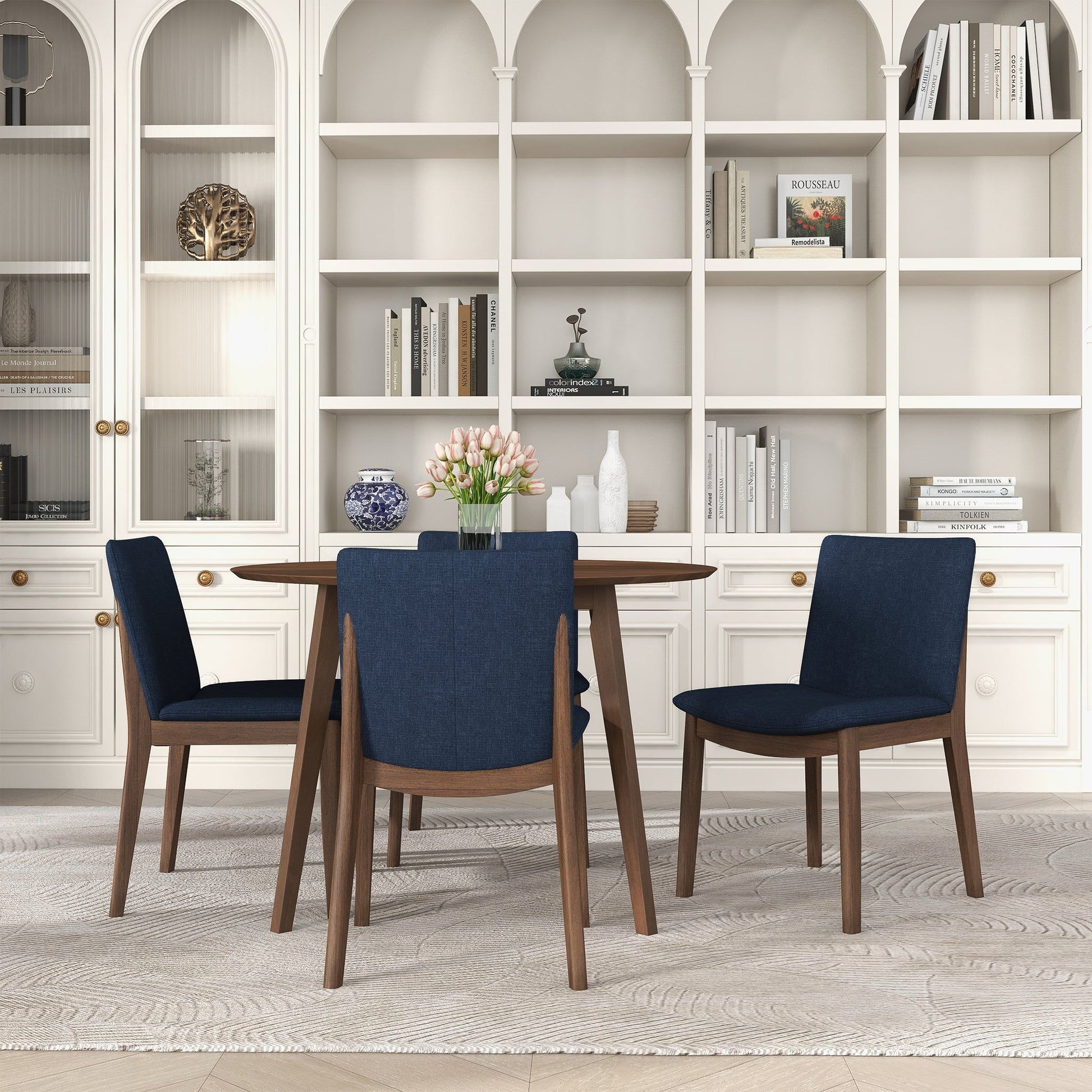 Laura - Mid-Century Modern Solid Wood Dining Chair (Set of 2) Ashcroft Furniture
