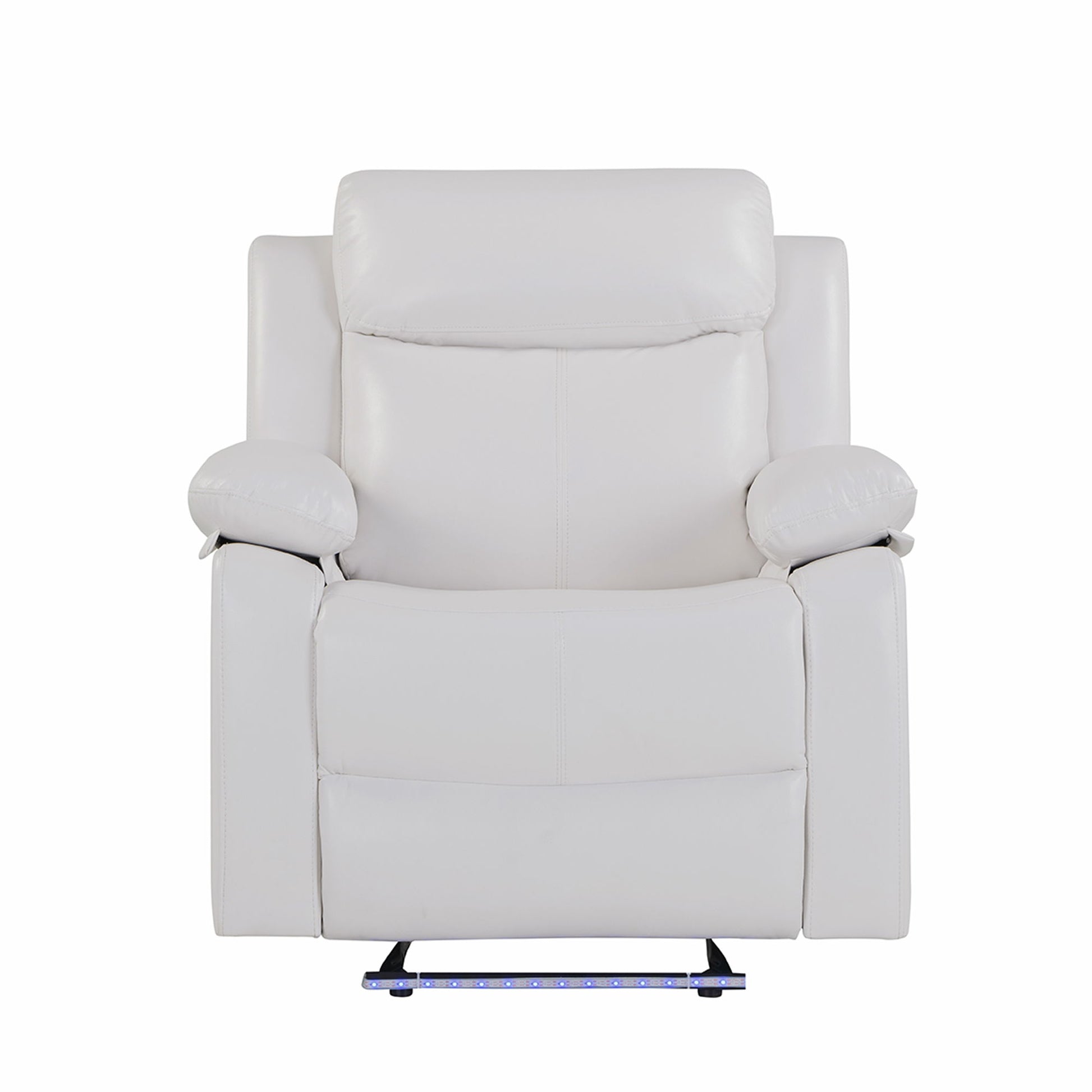 Blanche - Glider Recliner With LED, Pillow Top Arms Global Furniture USA