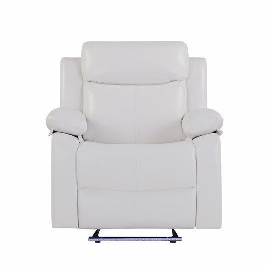 Blanche - Glider Recliner With LED, Pillow Top Arms Global Furniture USA