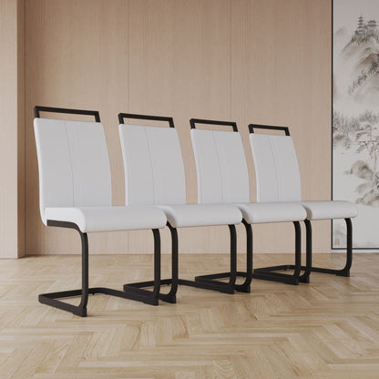 Modern Dining Chairs With High Back Upholstered Design Metal Legs Home Essentials