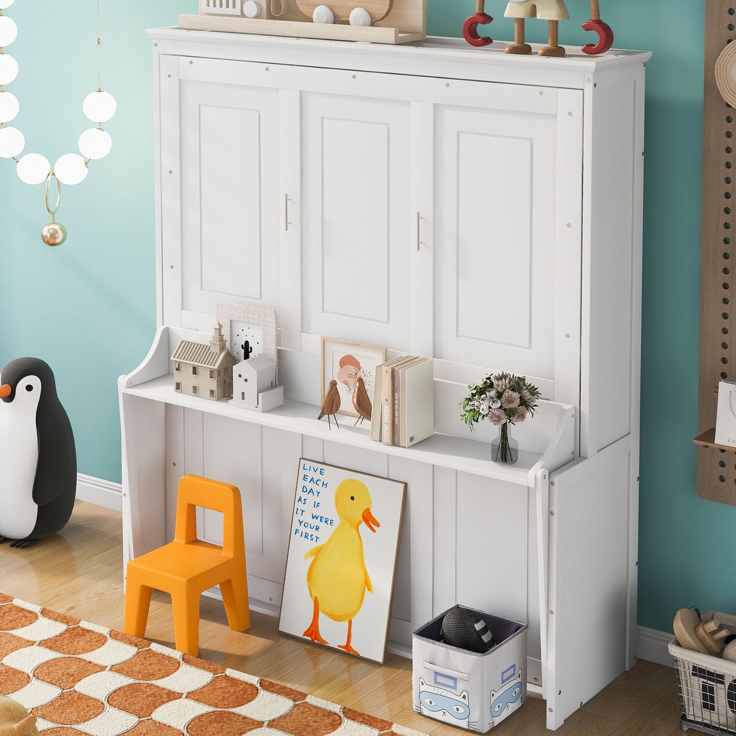 Murphy Bed With Shelf Hearth and Haven