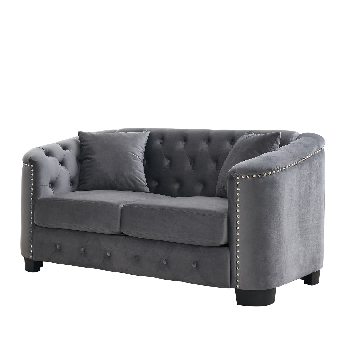 Modern Chesterfield Sofa With Tufted Backrest For Living Room Home Essentials