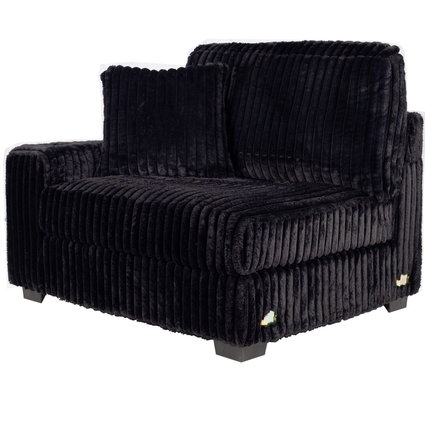 Contemporary Style Chair With Cup Holder Armrest Home Essentials