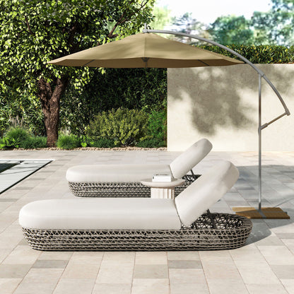 Willow - Sunbrella Upholstered Patio Lounger Jennifer Taylor Home