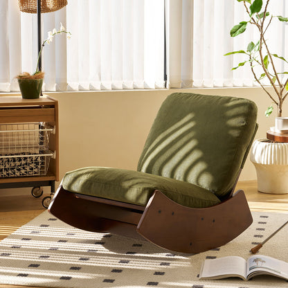 Comfortable High-Quality Upholstery Glider Rocking Chair Home Essentials