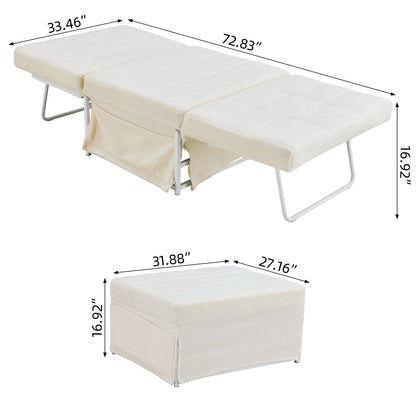 Modern Convertible Sofa Bed 4 In 1 Folding Ottoman Sleeper With Adjustable Backrest Home Essentials