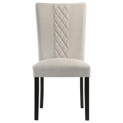 Malia - Fabric Upholstered Dining Side Chair (Set of 2) - Beige Coaster Fine Furniture