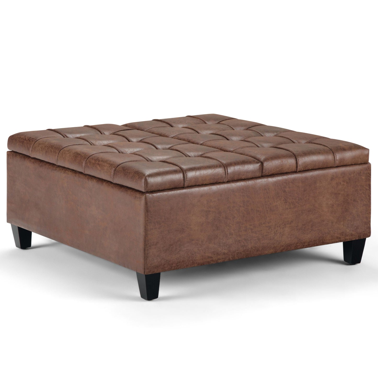 Harrison - Upholstered Coffee Table Storage Ottoman Simpli-Home
