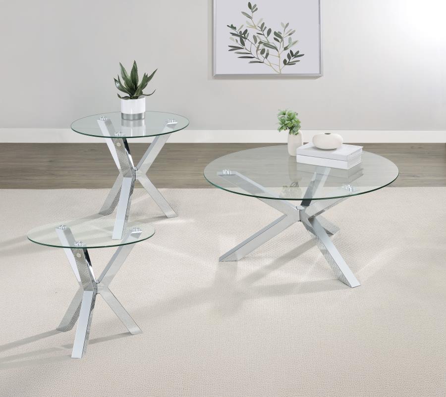 Kenzie - Round Coffee Table Set Coaster Fine Furniture