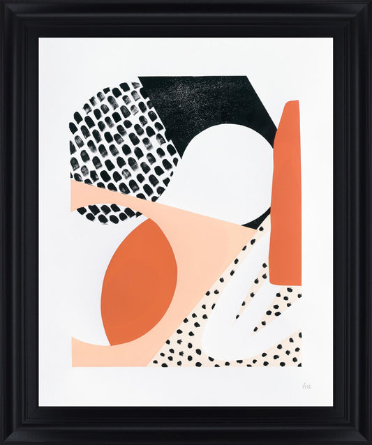 Terracotta Play - 28" x 34" Framed Wall Art Classy Art