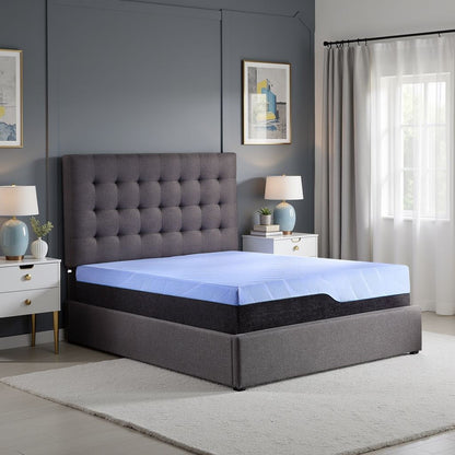 Refresh - 12" Hybrid Cooling Fast Responding Latex Foam And Coil Mattress Remedy Sleep