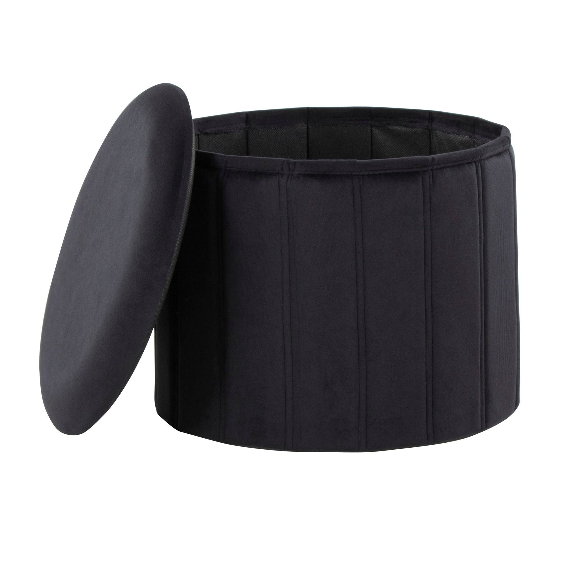 Lindsey - Contemporary / Glam Folding Storage Ottoman Lumi Source