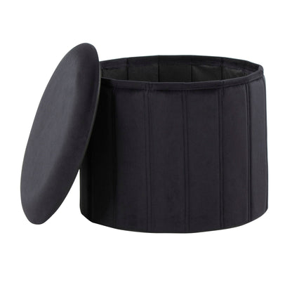 Lindsey - Contemporary / Glam Folding Storage Ottoman Lumi Source