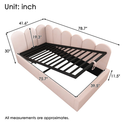 Upholstered Daybed With Metal Slatted Base Artistry At Home