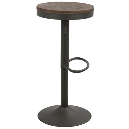 Dakota - Industrial Adjustable Barstool (Set of 2) Lumi Source