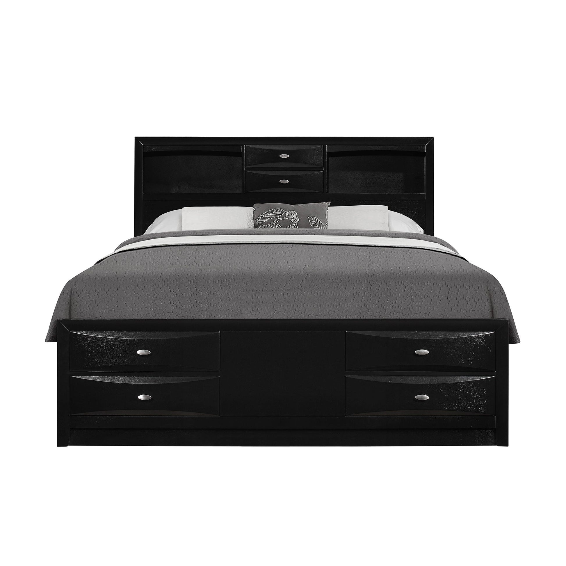 Lucille - Bed With Storage And Bookcase Headboard Global Furniture USA