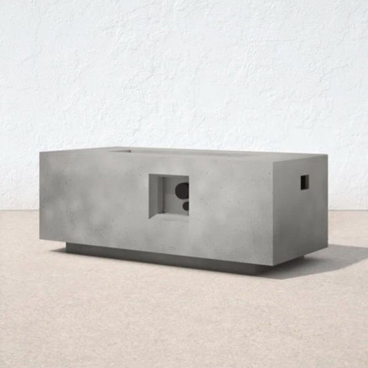Propane Outdoor Durable Fire Pit Table - Gray LSI Patio Furniture