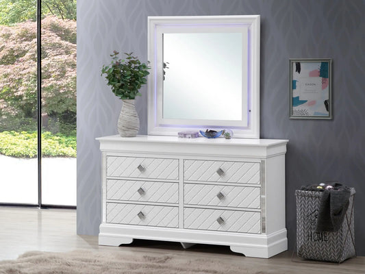 Verona - Dresser - Silver Champagne Glory Furniture