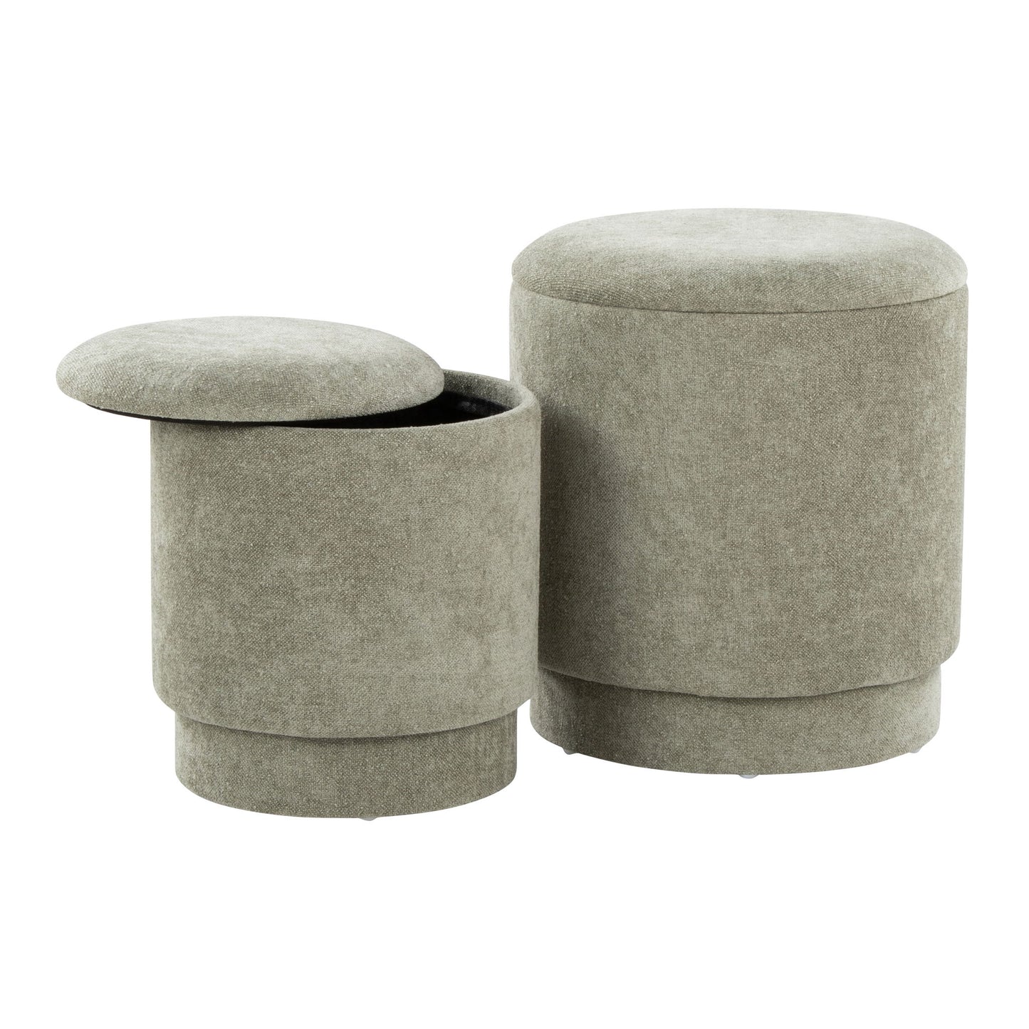 Marla - Upholste Contemporary Ottoman Set Lumi Source