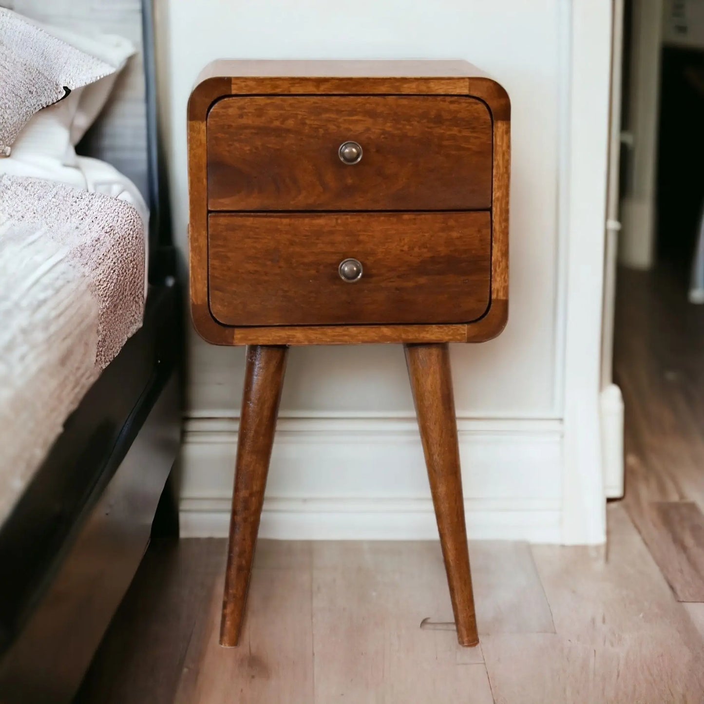 Curved Nightstand Artisan Furniture