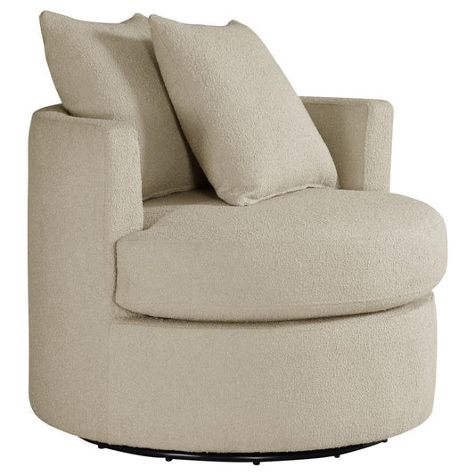 Debbie - Upholstered Swivel Accent Chair CoasterEveryday