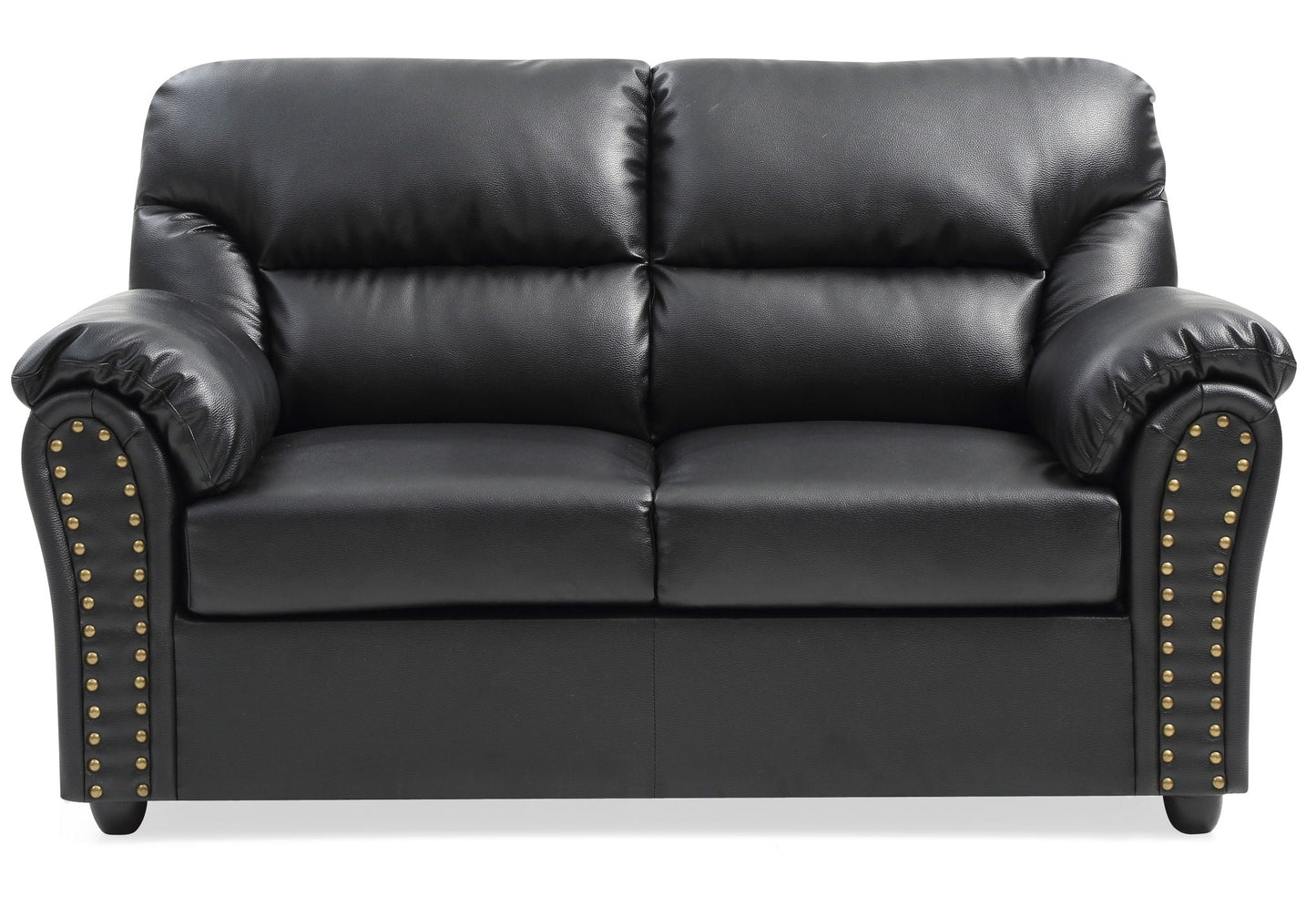 Chic Padded Love Seat For Modern Living - Black Glory Furniture