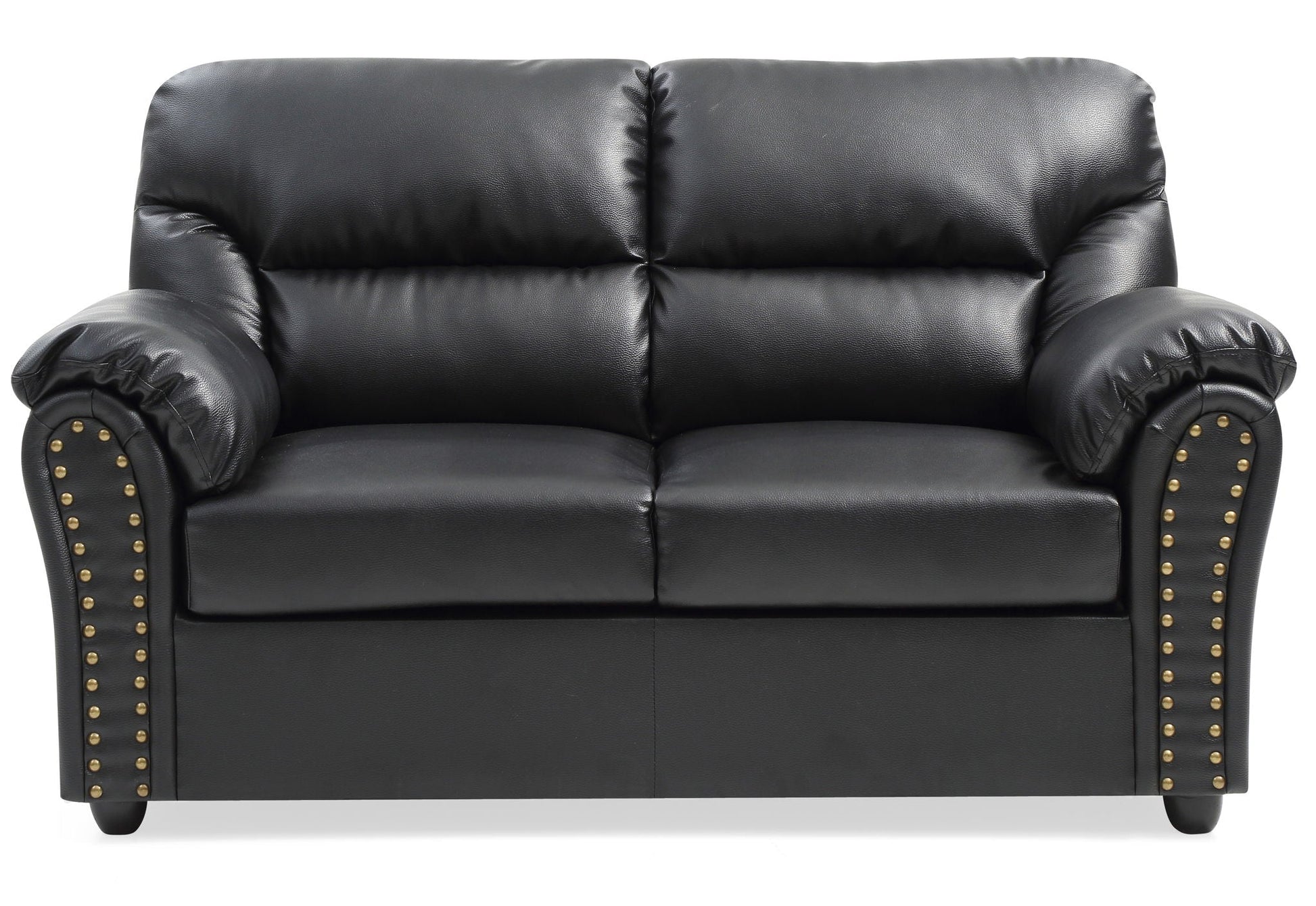 Chic Padded Love Seat For Modern Living - Black Glory Furniture