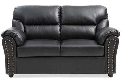 Chic Padded Love Seat For Modern Living - Black Glory Furniture