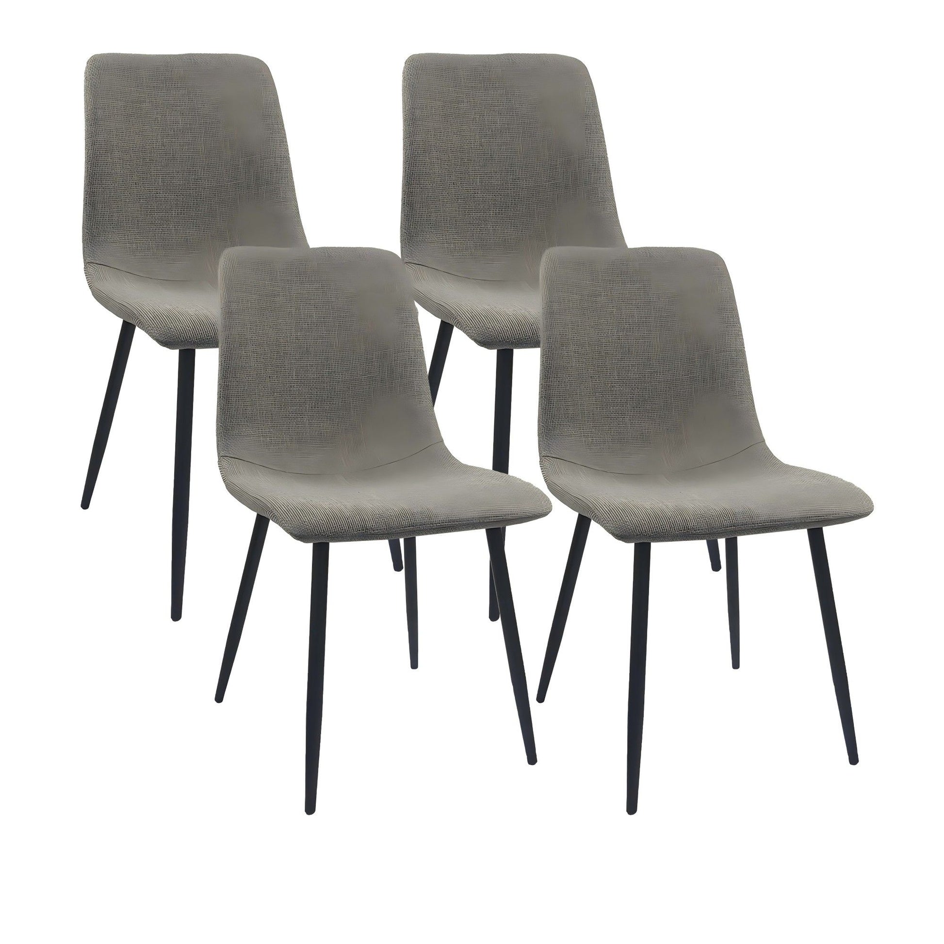 Modern Upholstered Dining Chairs With Cushion Seat And Sturdy Legs (Set of 4) Home Essentials