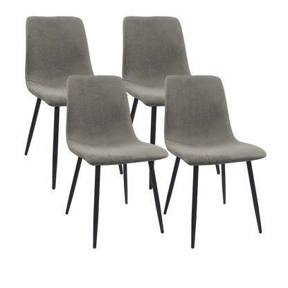 Modern Upholstered Dining Chairs With Cushion Seat And Sturdy Legs (Set of 4) Home Essentials