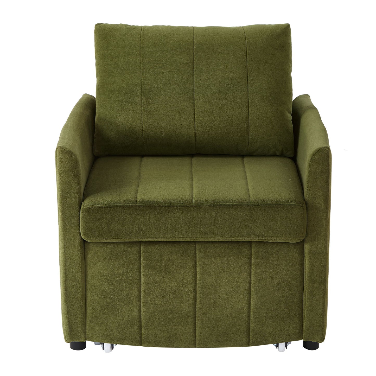 Upholstered Convertible Sleeper Sofa With 5 Position Backrest, Side Pockets, Storage Hearth and Haven