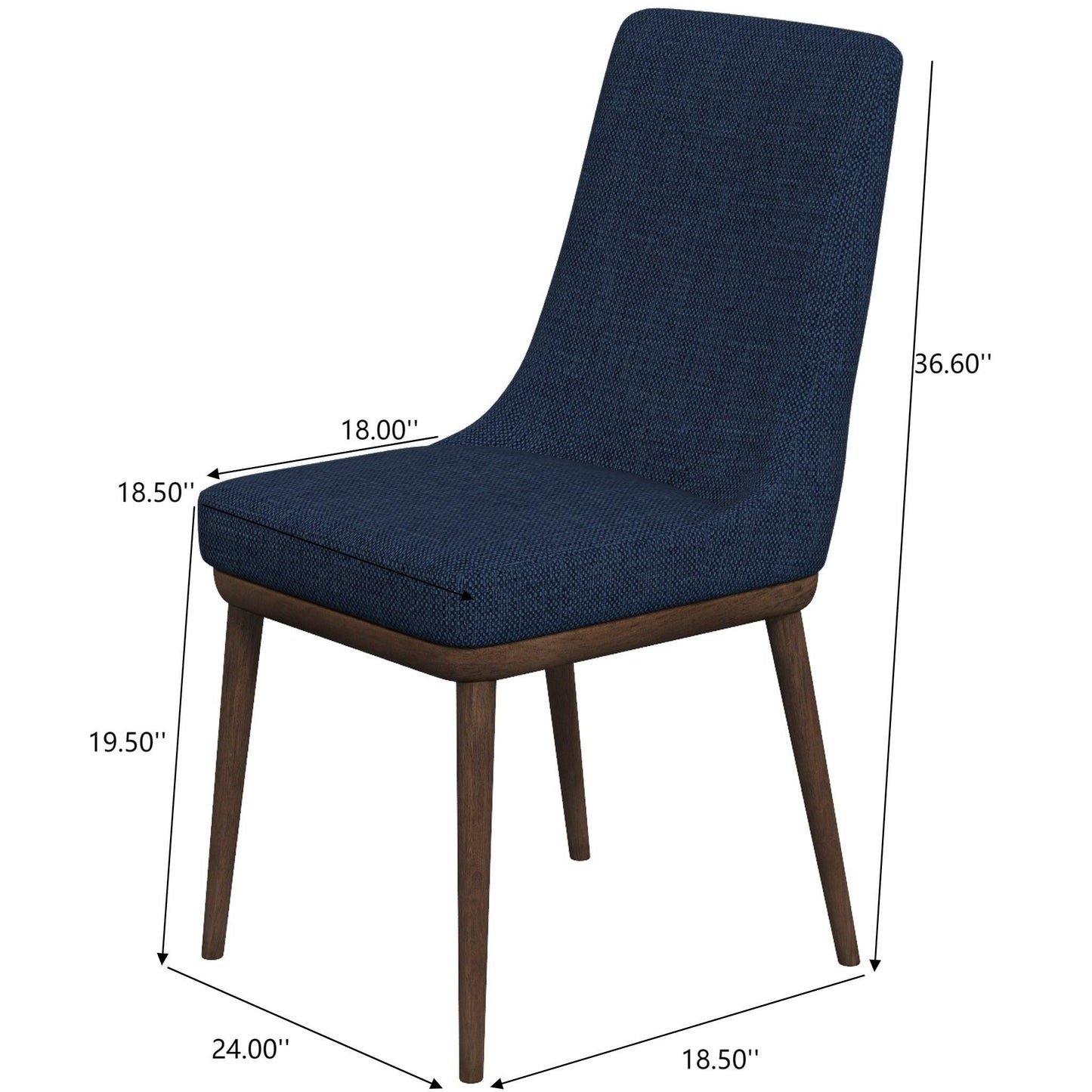 Kate - Mid-Century Modern Dining Chair (Set of 2) Ashcroft Furniture