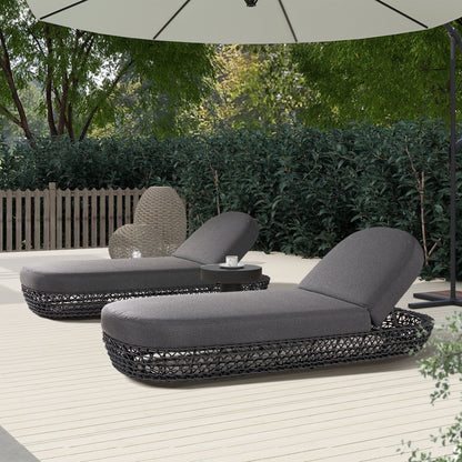 Willow - Sunbrella Upholstered Patio Lounger Jennifer Taylor Home