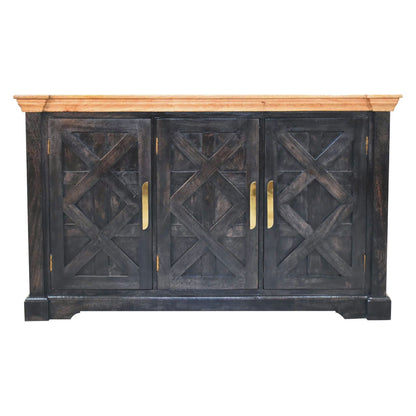 Regal - Rustic Sideboard - Black Artisan Furniture