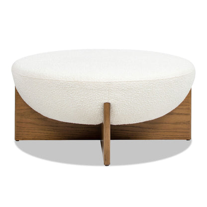 Bali - Round Upholstered Ottoman Jennifer Taylor Home