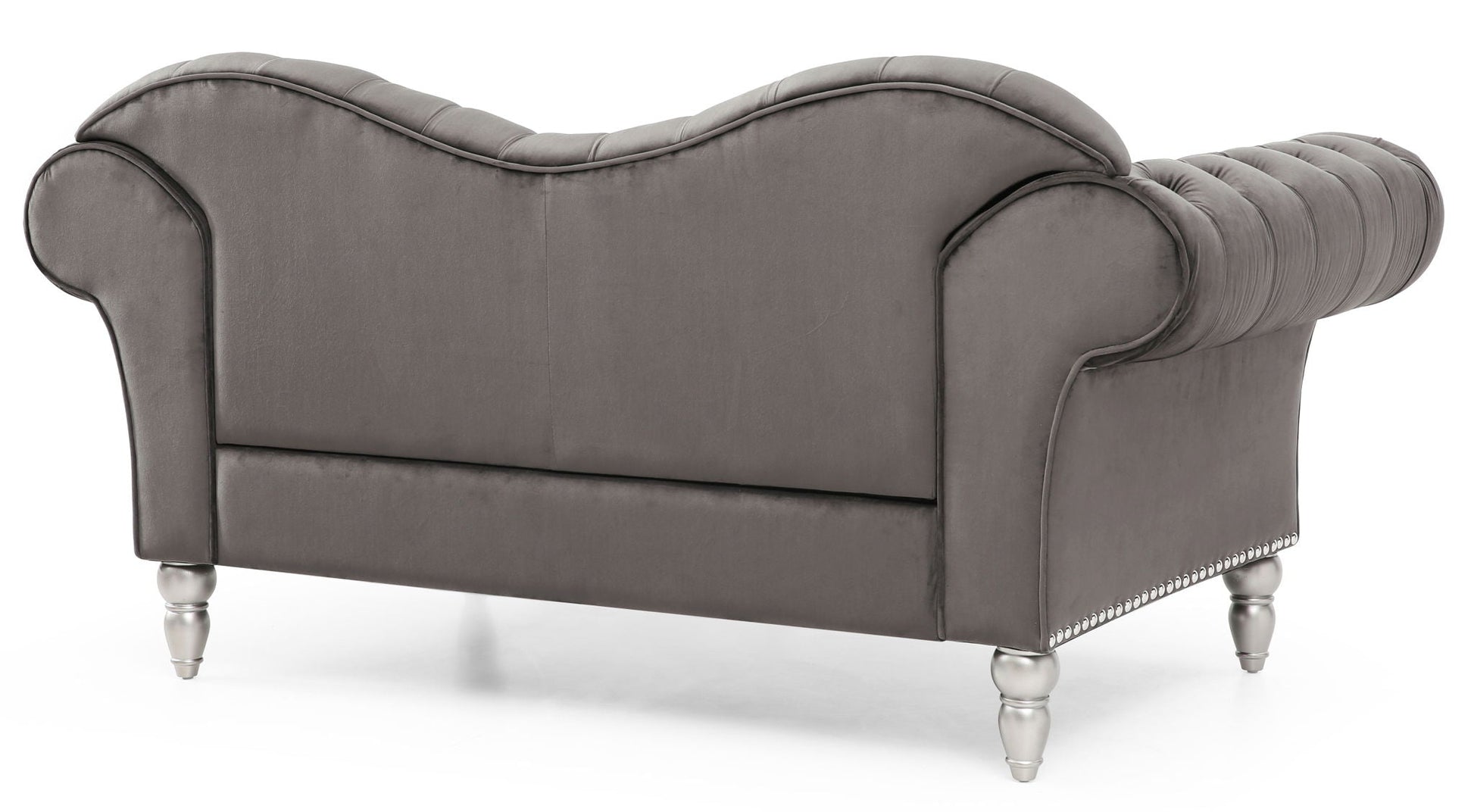 Elegant Round Arm Loveseat Glory Furniture