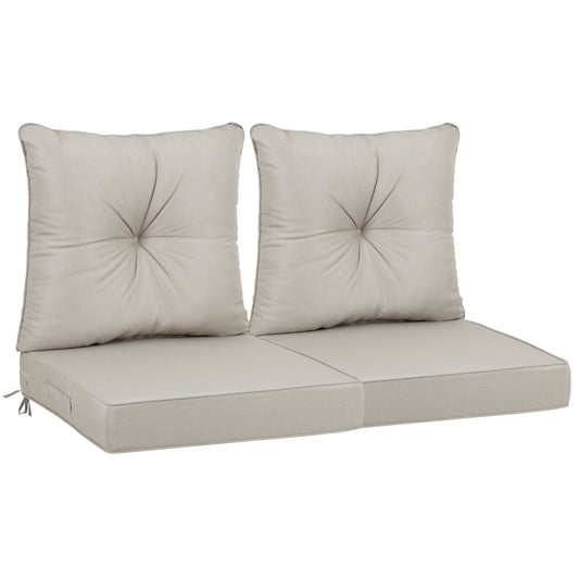 Outdoor Deep Seat Cushions For Patio Furniture Waterproof Set - Beige Home Essentials