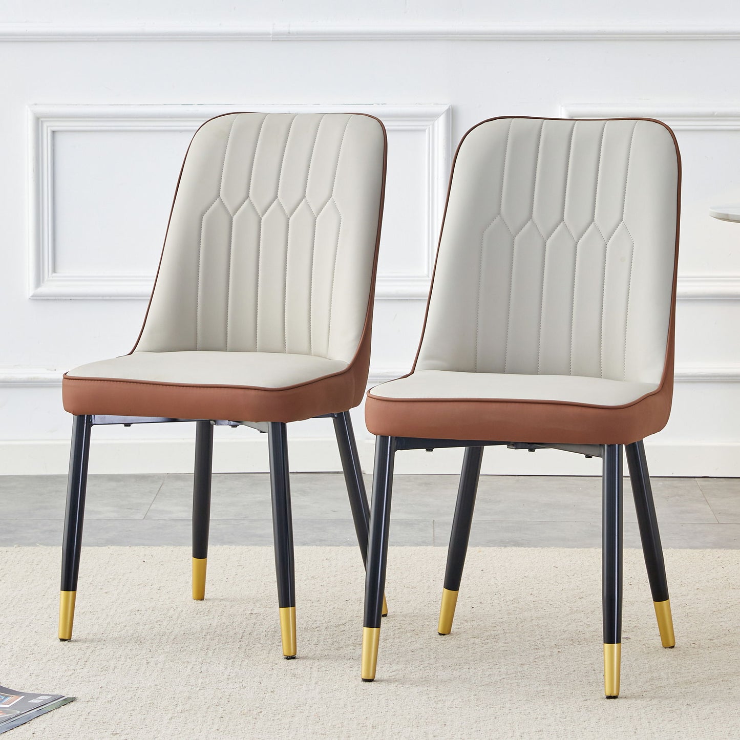 Modern Dining Chair With Metal Leg Home Essentials