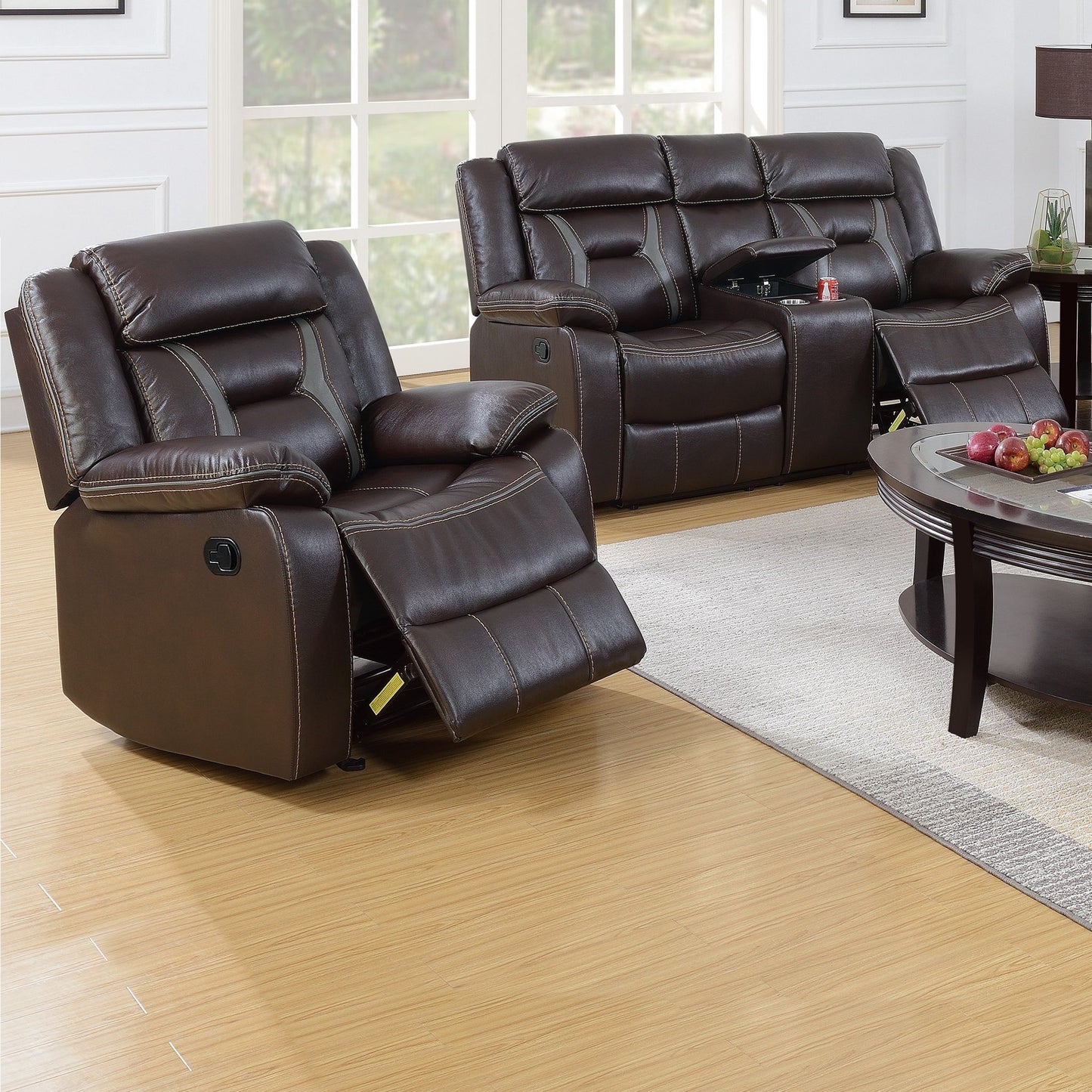 Living Room Set With Pillow Armrest And Tufted Backrest Home Essentials