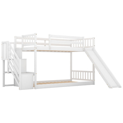 Bunk Bed With Convertible Slide And Stairway Hearth and Haven