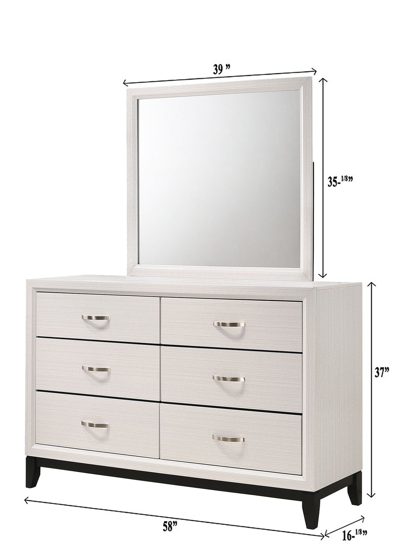 Akerson - Dresser, Mirror Crown Mark