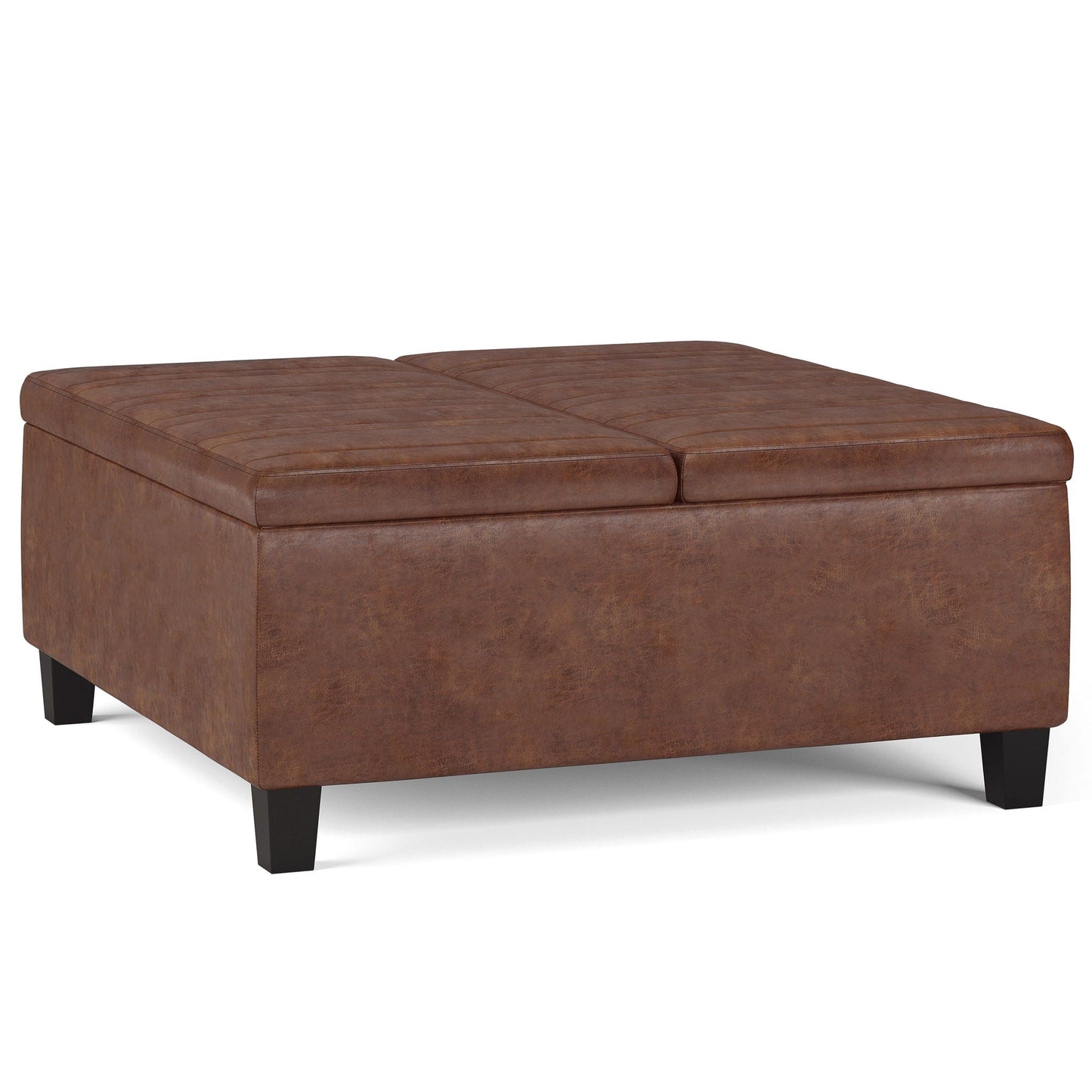 Ellis - Coffee Table Storage Ottoman Contemporary Design Simpli-Home