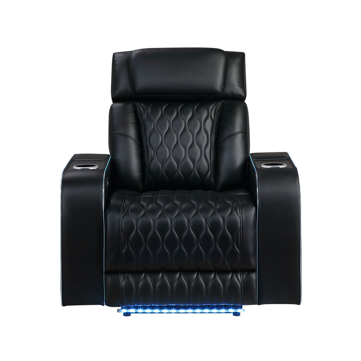Electra - Power Recliner With Power Headrest, Massage, LED Lighting And USB Control Matrix Furniture Group